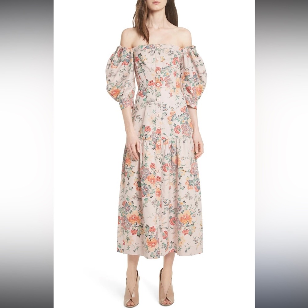 Rebecca Taylor Marlene off the shoulder dress